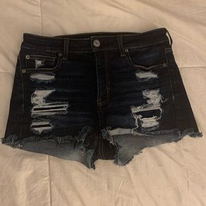 American Eagle High Rise Shortie Shorts (stretch)